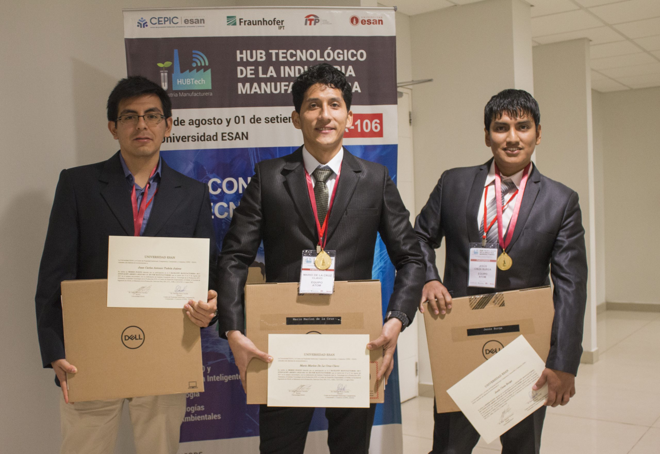 Alumnos de la Facultad de Ingeniería de la UPC obtuvieron el primer puesto en la Hackatón Manufacturera 2017