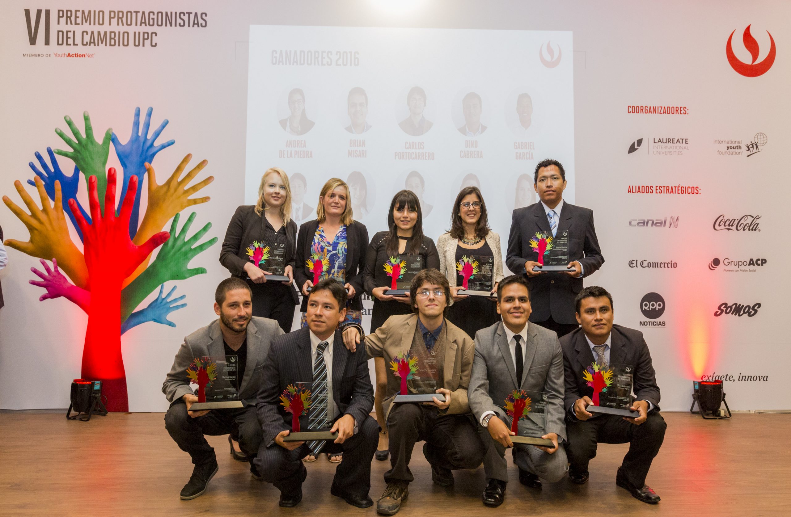 UPC presentó a los 10 ganadores del Premio Protagonistas del Cambio 2016