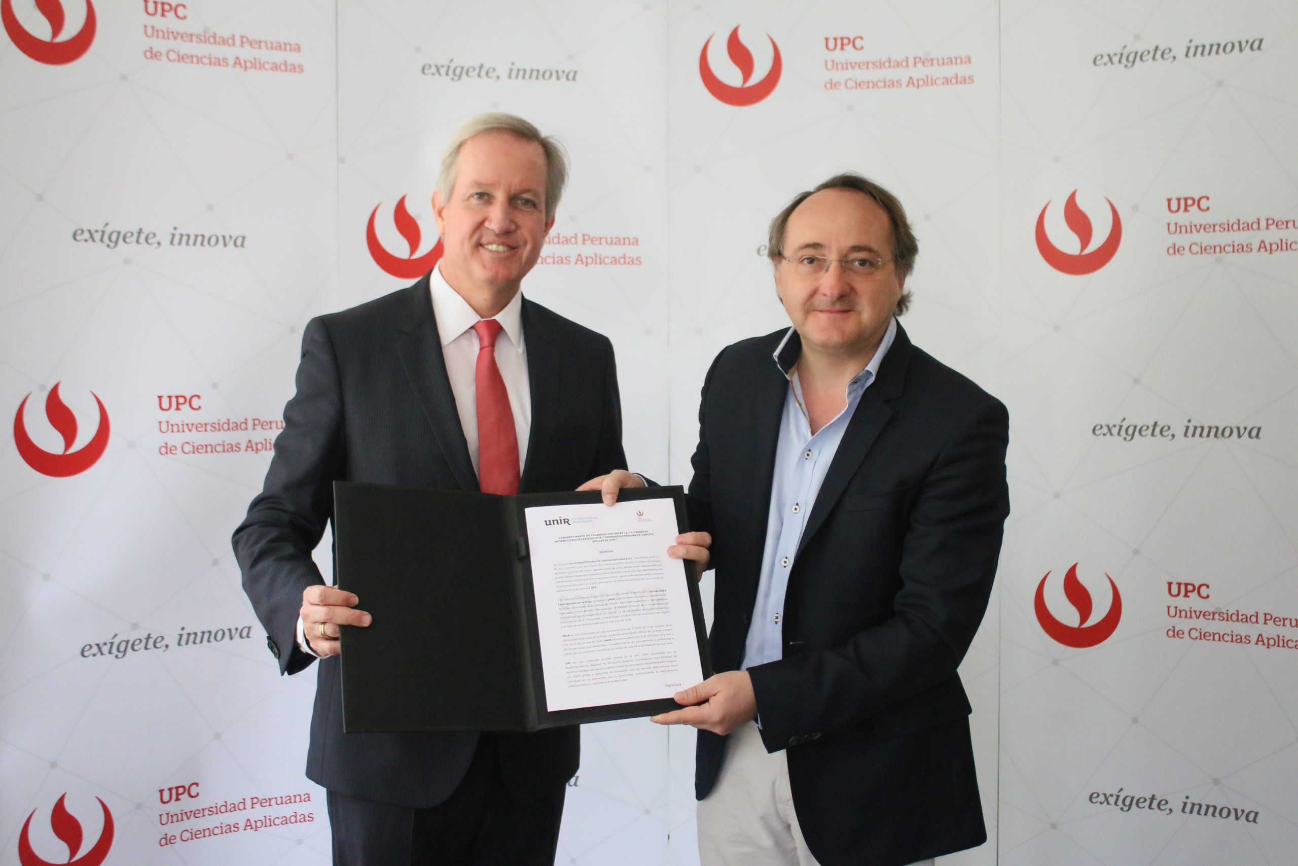 La UPC firmó convenio con la Universidad Internacional de la Rioja (UNIR)