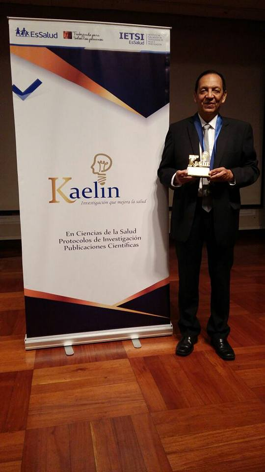 Profesor Ricardo Carpio Guzmán ganador del Premio Kaelin en Ciencias de la Salud 2016