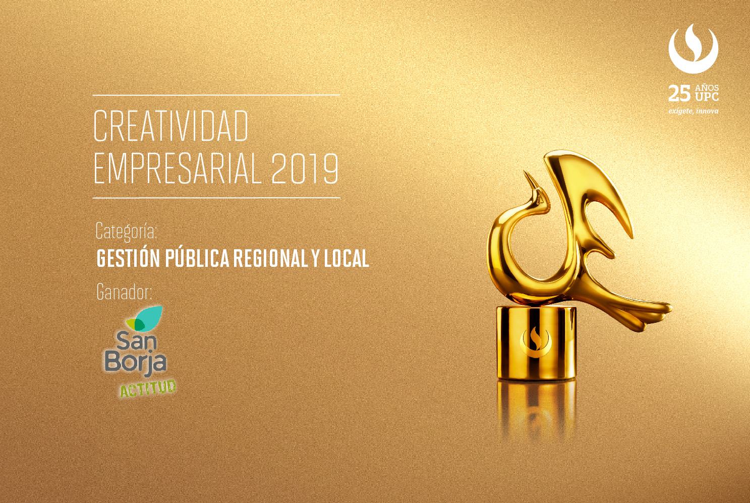 Creatividad Empresarial 2019: El proyecto ‘Economía Circular’ de la Municipalidad de San Borja ganó en la categoría Pública Regional y Local