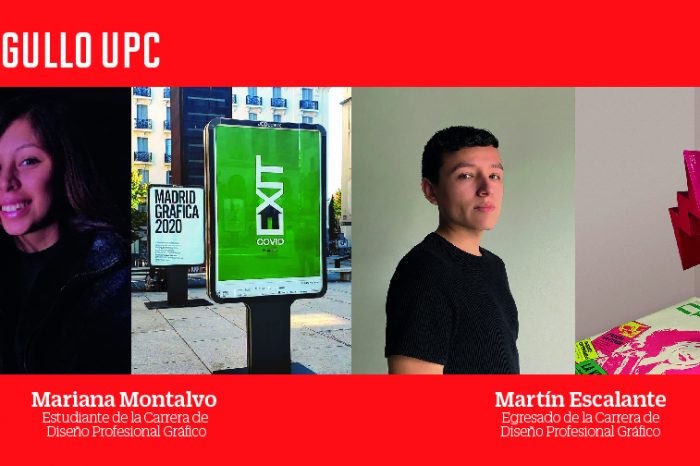 Alumnos de la Carrera de Diseño Profesional Gráfico, Martín Escalante y Mariana Montalvo destacan en concursos internacionales