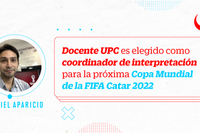 Docente UPCino, Daniel Aparicio, es elegido coordinador de interpretación para Mundial Catar 2022