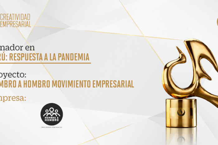Creatividad Empresarial 2021: Hombro a Hombro Movimiento Empresarial obtuvo el galardón en la categoría Perú: Respuesta a la Pandemia