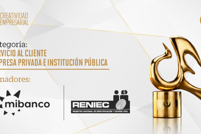 Creatividad Empresarial 2021: Mibanco y RENIEC son premiados en la categoría Servicio al Cliente, como instituciones públicas y privadas, respectivamente