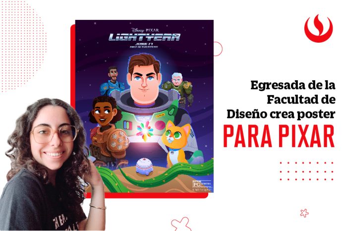 Egresada de la Facultad de Diseño de UPC crea poster para Pixar