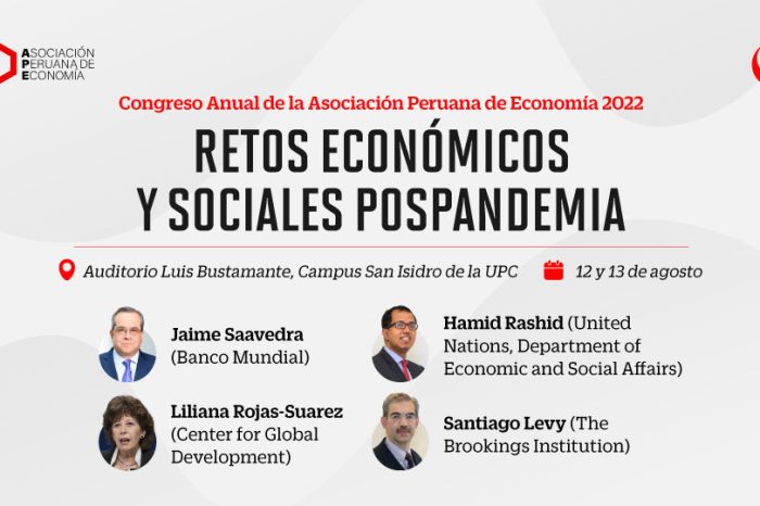 UPC será sede del VII Congreso Anual de la Asociación Peruana de Economía 2022