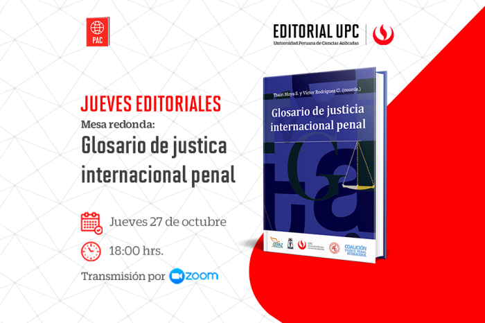 27/10/22 - Mesa redonda: Glosario de justica internacional penal
