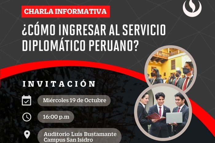 Carrera de Relaciones Internacionales organiza charla sobre el Servicio Diplomático del Perú