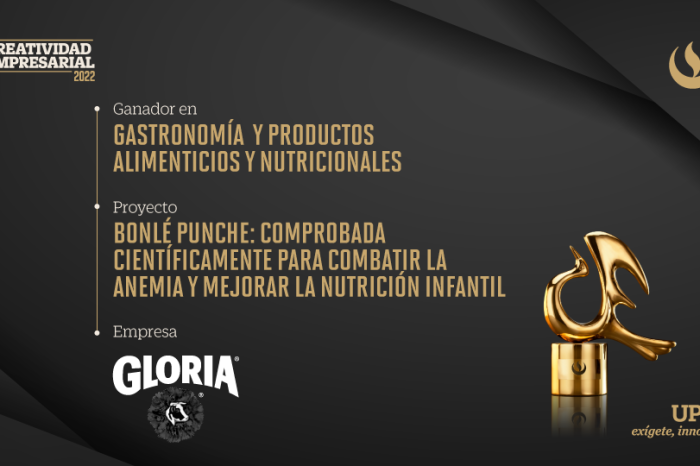 Creatividad Empresarial 2022: GLORIA gana el premio en la categoría Gastronomía y Productos Alimenticios y Nutricionales