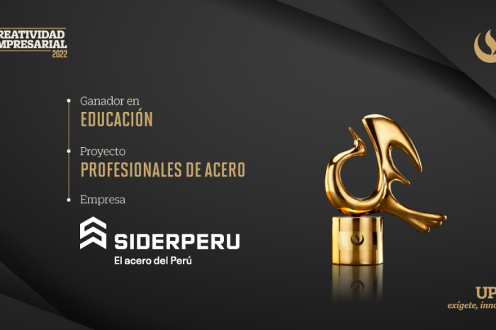 Creatividad Empresarial 2022: SIDERPERU es premiada en la categoría Educación