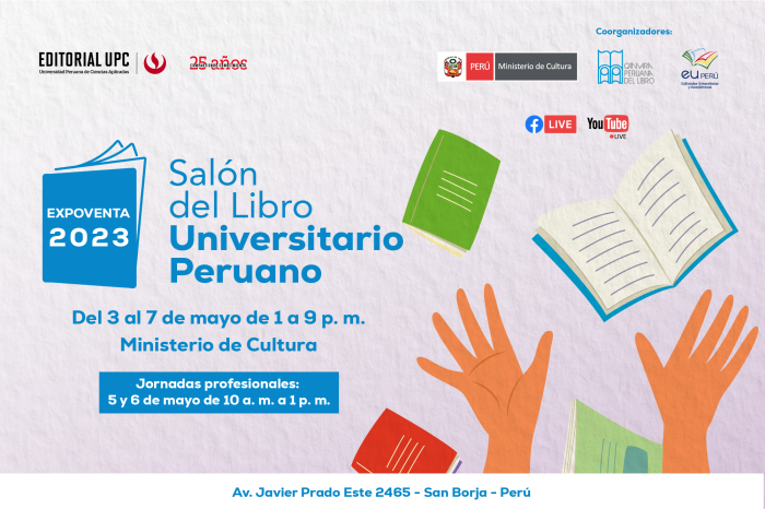 Editorial UPC presente en primera edición del Salón del Libro Universitario Peruano