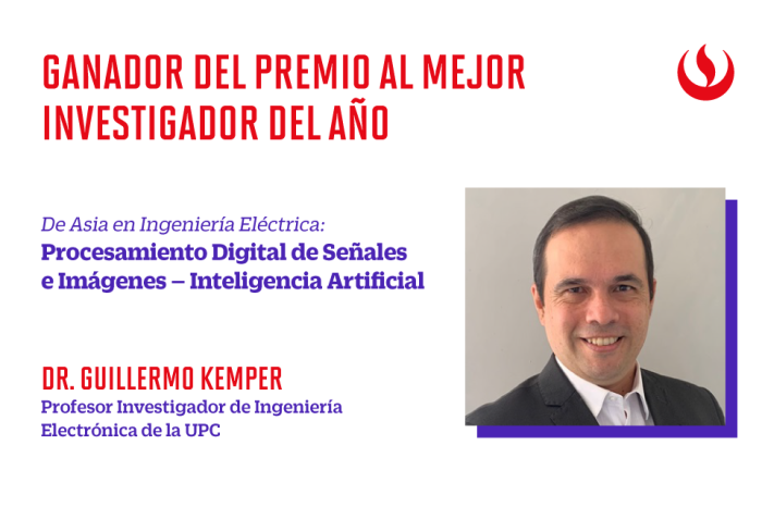 Dr. Guillermo Kemper Vásquez es reconocido como Mejor Investigador del Año 2024 por la ARA en Ingeniería Electrónica