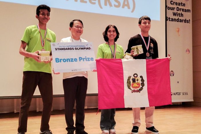 Escolares del COAR San Martín ganaron medalla en la 19° edición de la Olimpiada Internacional de Normalización 2024 en Corea